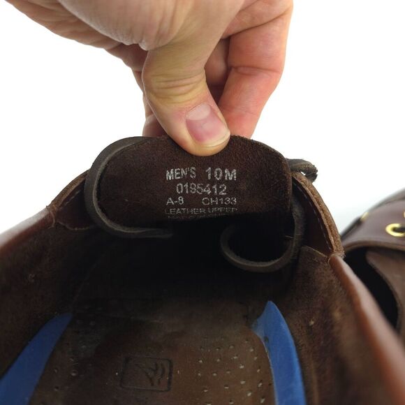 SPERRY Authentic Original Boat Shoes Leather Old Money Preppy Quiet Luxury Brown - Picture 9 of 9
